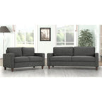 Ensemble de canapés de salon 2 pièces rembourrés de style transitoire