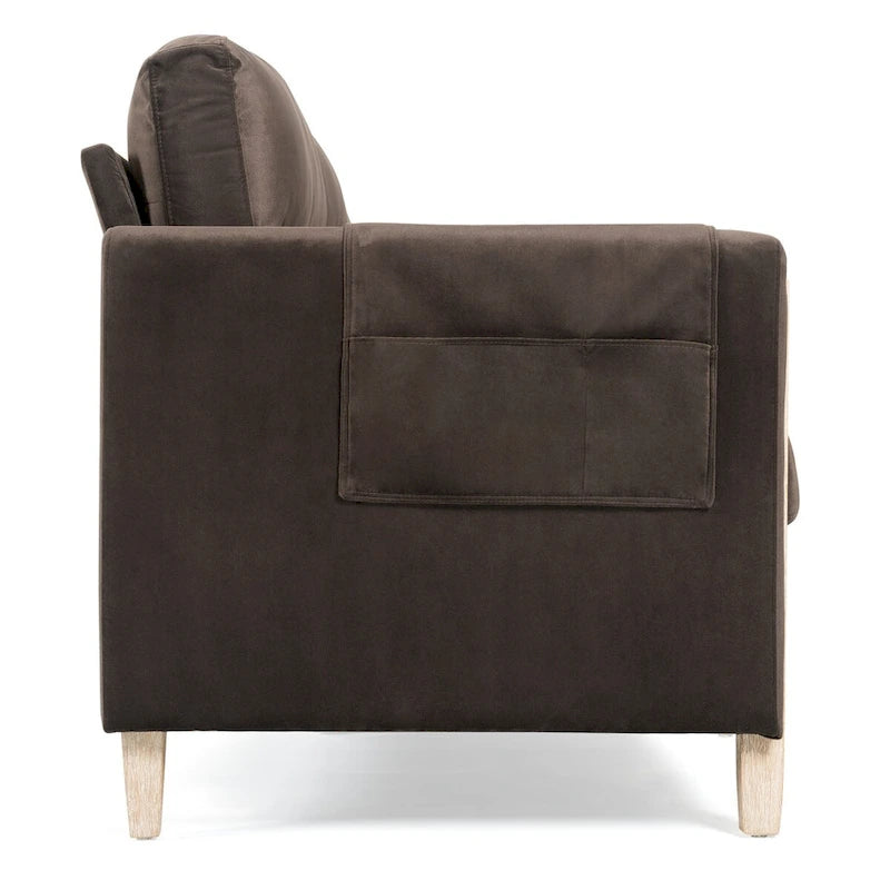 Comfortable Solid Wood Three-seater Sofa