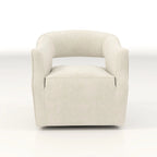 SEYNAR Modern Glam Velvet 360 Degree Swivel Open-Back Accent Armchair Set of 2