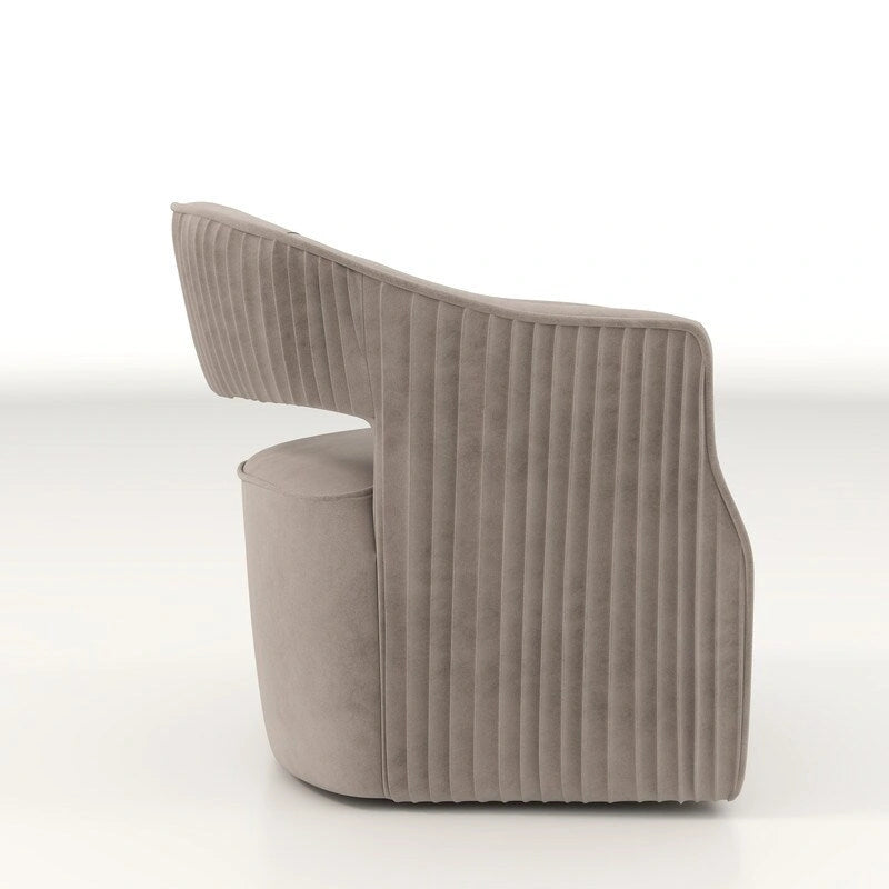 SEYNAR Modern Glam Velvet 360 Degree Swivel Open-Back Accent Armchair Set of 2