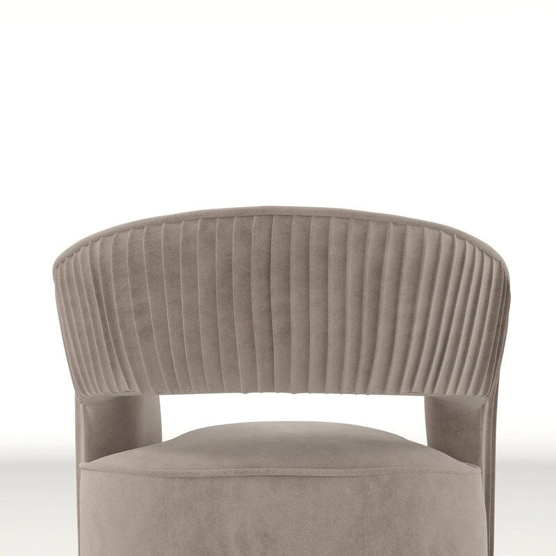 SEYNAR Modern Glam Velvet 360 Degree Swivel Open-Back Accent Armchair Set of 2