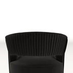 SEYNAR Modern Glam Velvet 360 Degree Swivel Open-Back Accent Armchair Set of 2