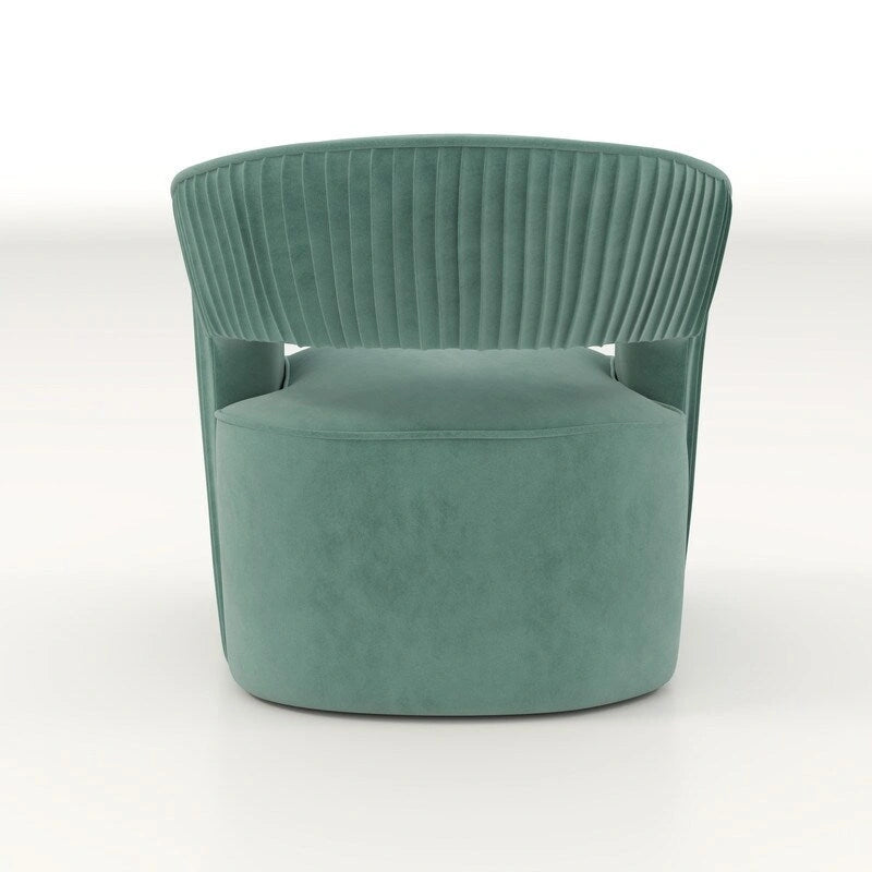 SEYNAR Modern Glam Velvet 360 Degree Swivel Open-Back Accent Armchair Set of 2