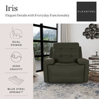 Fauteuil inclinable électrique Iris avec appuie-tête électrique par Flexsteel