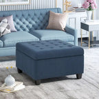 Banc ottoman de rangement capitonné