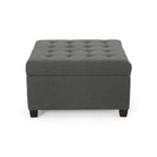 Banc ottoman de rangement capitonné