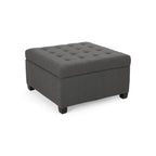 Banc ottoman de rangement capitonné