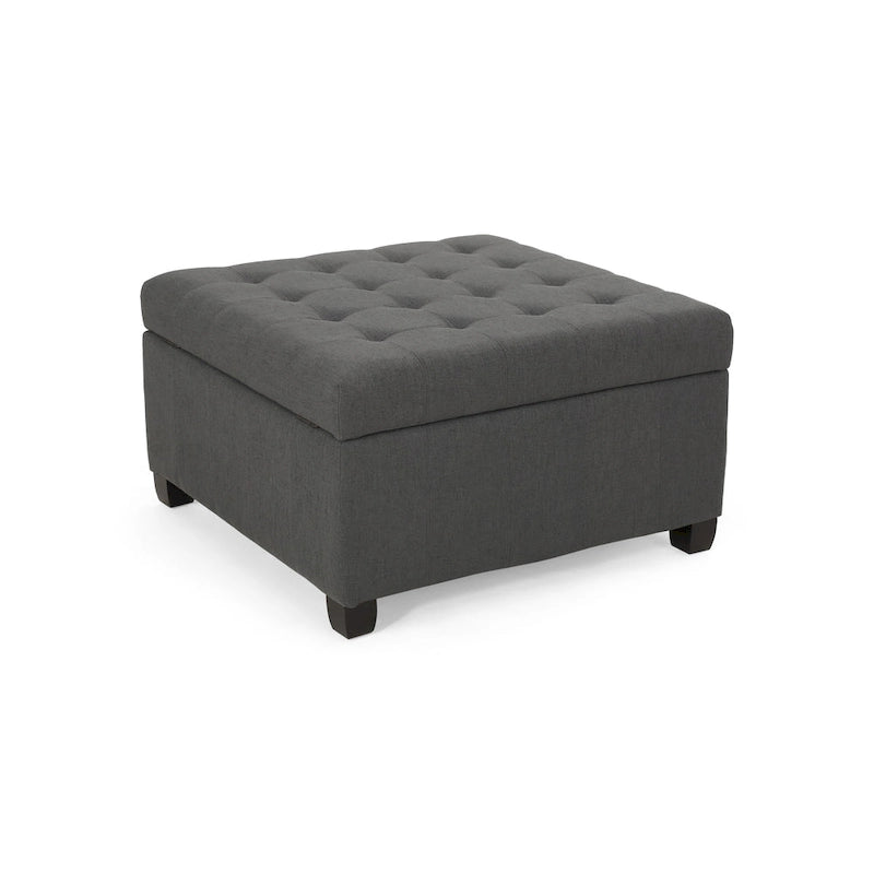 Banc ottoman de rangement capitonné