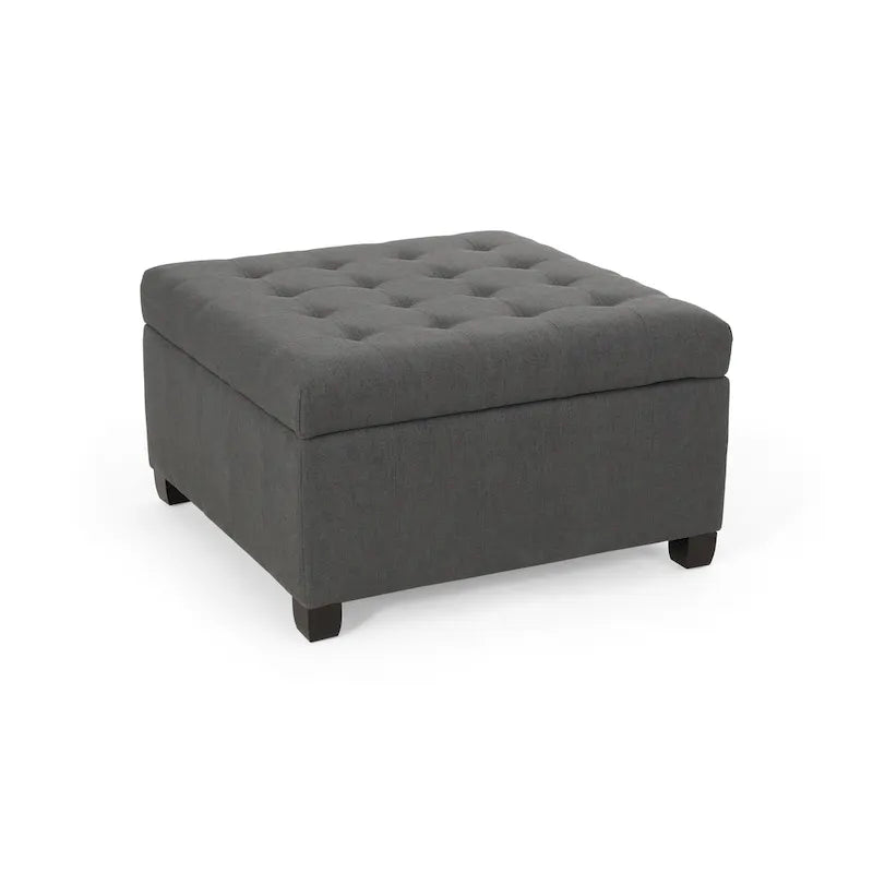 Banc ottoman de rangement capitonné