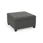 Banc ottoman de rangement capitonné