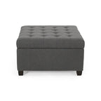 Banc ottoman de rangement capitonné