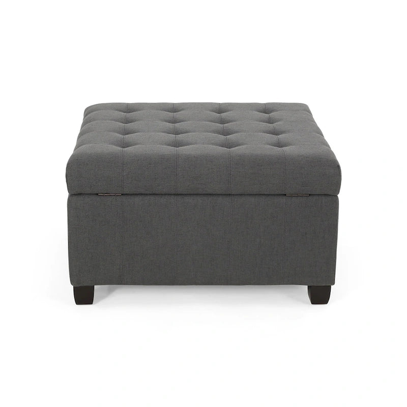 Banc ottoman de rangement capitonné