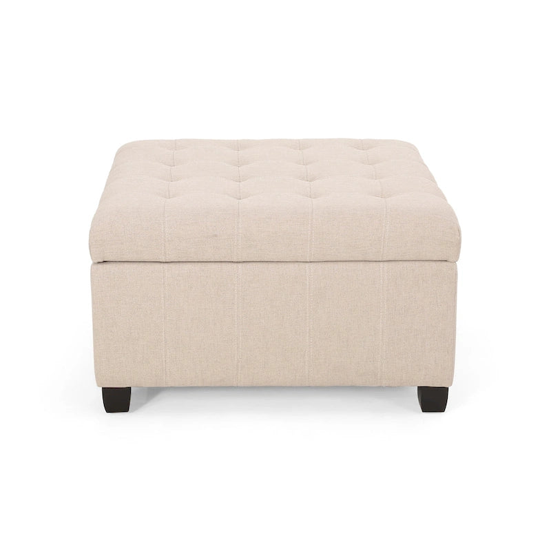 Banc ottoman de rangement capitonné