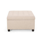 Banc ottoman de rangement capitonné