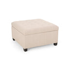 Banc ottoman de rangement capitonné