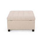 Banc ottoman de rangement capitonné