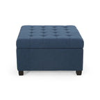 Banc ottoman de rangement capitonné