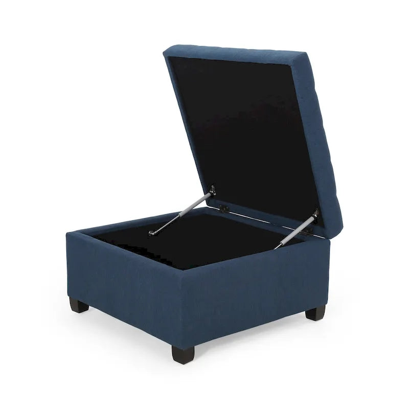 Banc ottoman de rangement capitonné