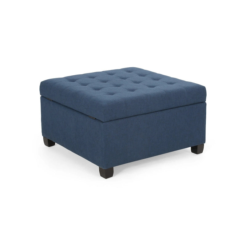 Banc ottoman de rangement capitonné