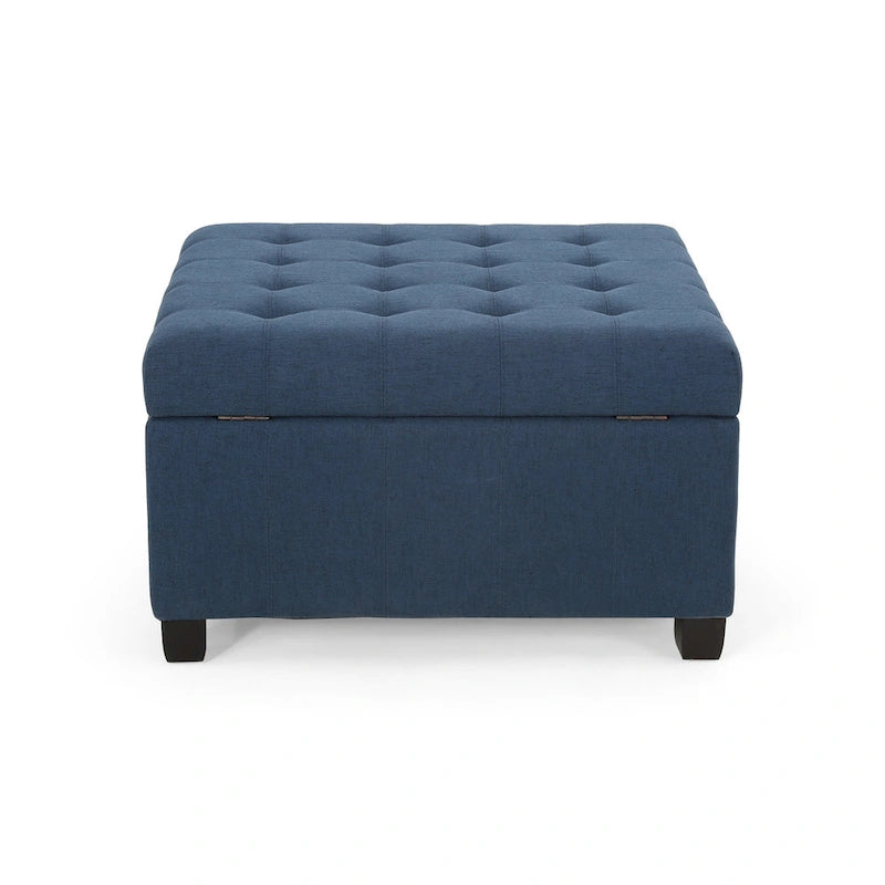 Banc ottoman de rangement capitonné