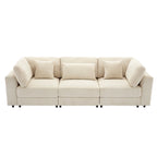 105 Sofa with Cushions and 5 Pillows
