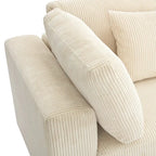 105 Sofa with Cushions and 5 Pillows