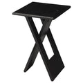 Table pliante noire Hammond faite à la main (Inde)