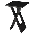 Table pliante noire Hammond faite à la main (Inde)