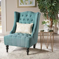Fauteuil à oreilles tapissé