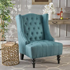 Fauteuil à oreilles tapissé