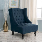 Fauteuil à oreilles tapissé
