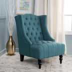 Fauteuil à oreilles tapissé