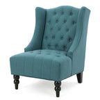 Fauteuil à oreilles tapissé