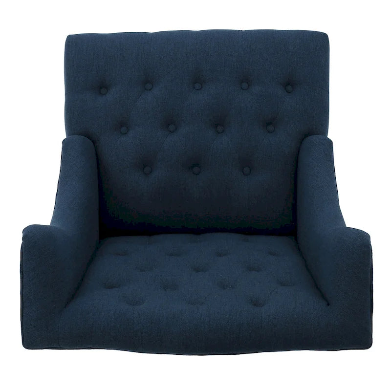 Fauteuil à oreilles tapissé