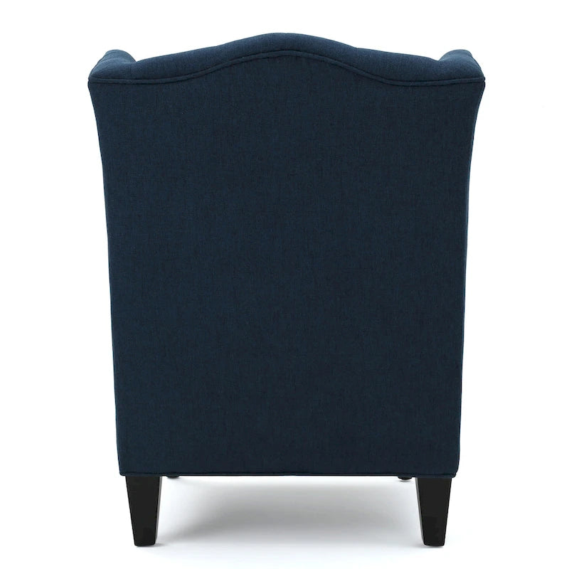 Fauteuil à oreilles tapissé