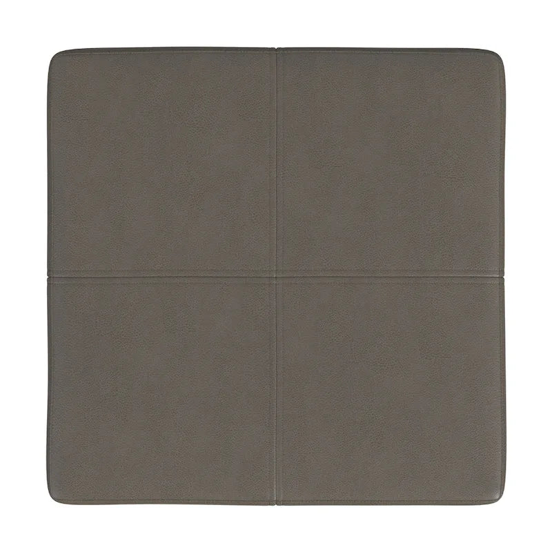 HomePop Pouf carré à cadre métallique