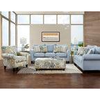 Canapé fixe Labyrinth Sky à accoudoirs arrondis