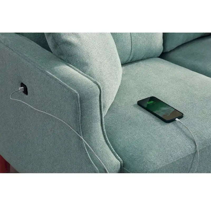 Causeuse 2 places, port de charge USB