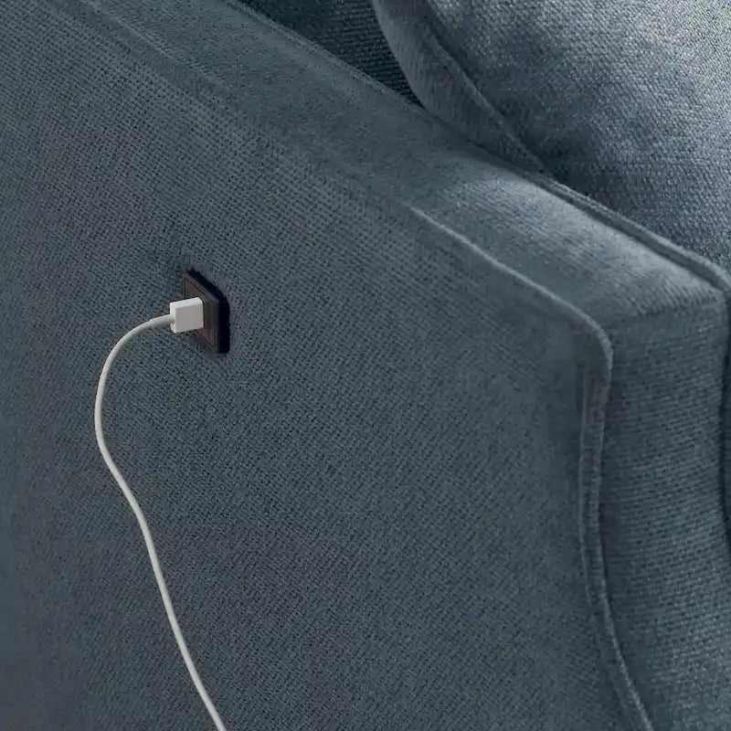 Causeuse 2 places, port de charge USB