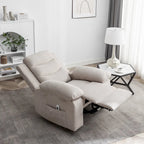 Fauteuil relax électrique avec chauffage d'assise et fonction de massage réglable