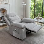 Fauteuil relax électrique avec chauffage d'assise et fonction de massage réglable