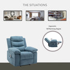 Fauteuil relax électrique avec chauffage d'assise et fonction de massage réglable