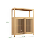 Large Capacity Bamboo Storage Cabinet Furniture for Bathroom Living Room Bathroom Bamboo Storage Cabinet With Shelves