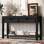 Console avec 2 tiroirs et 1 étagère