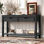 Console avec 2 tiroirs et 1 étagère