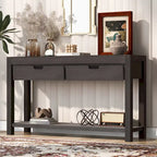 Console avec 2 tiroirs et 1 étagère