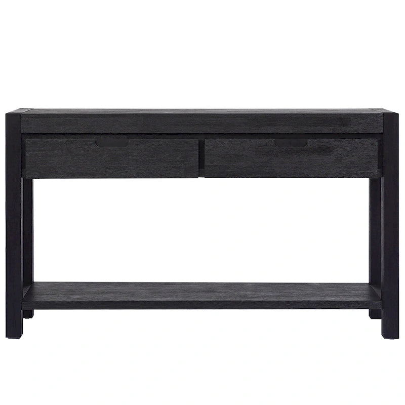 Console avec 2 tiroirs et 1 étagère
