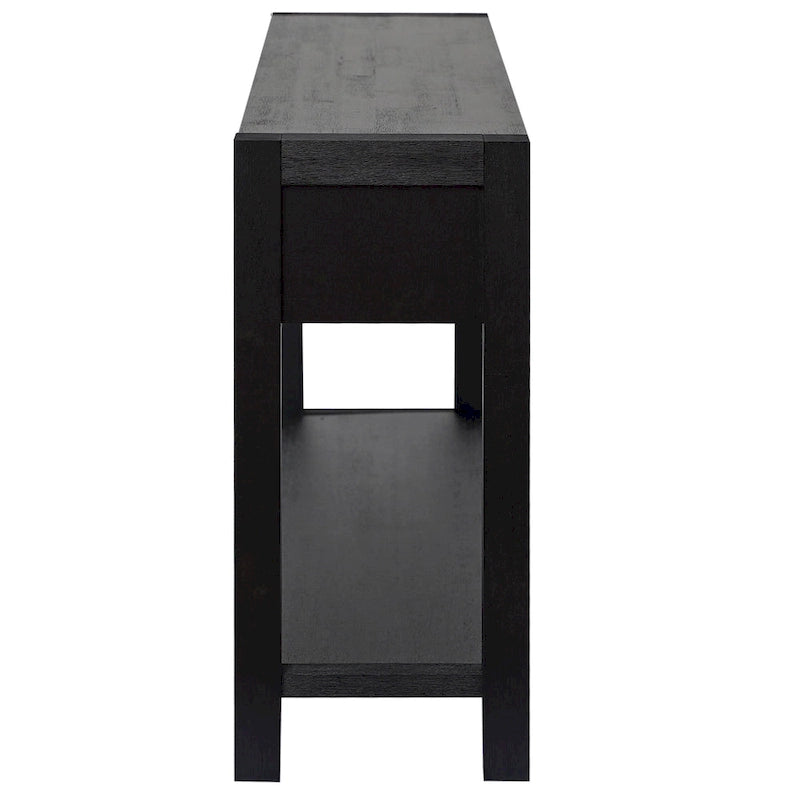 Console avec 2 tiroirs et 1 étagère