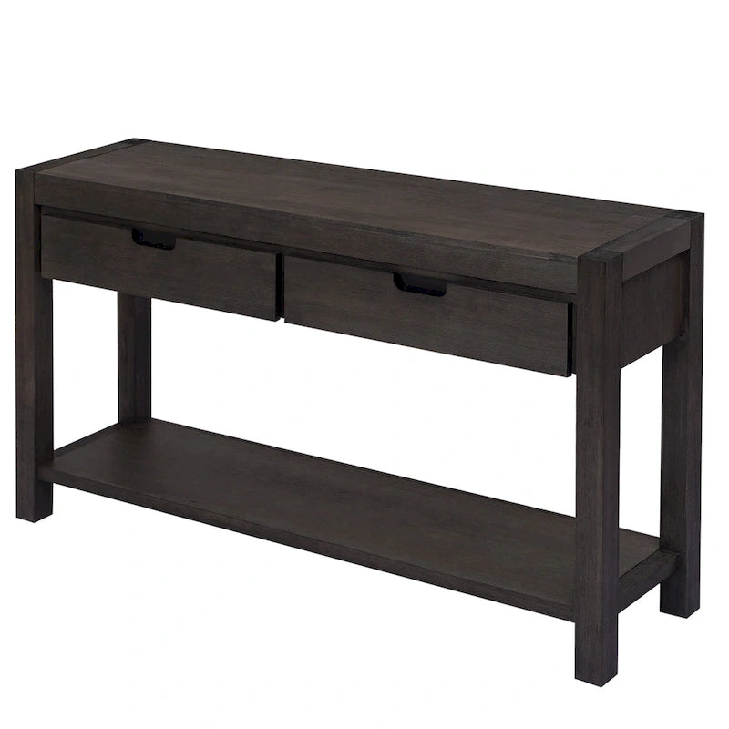 Console avec 2 tiroirs et 1 étagère