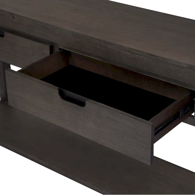 Console avec 2 tiroirs et 1 étagère